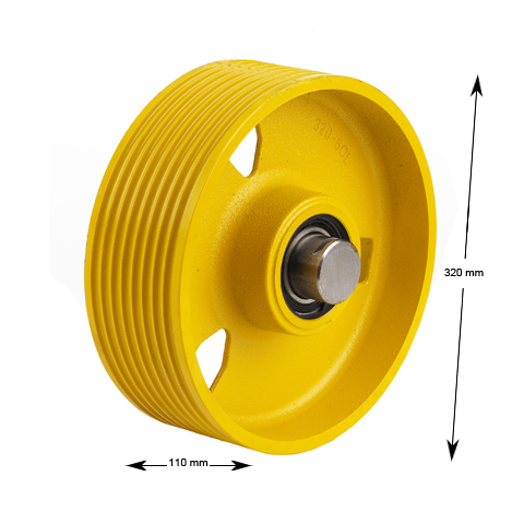 Brythjul, 320-8x8, P12, nav: d55 x b120, max: 5000kg