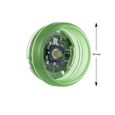 Knappelement, KONE KSS, Destination, grön, förhöjd