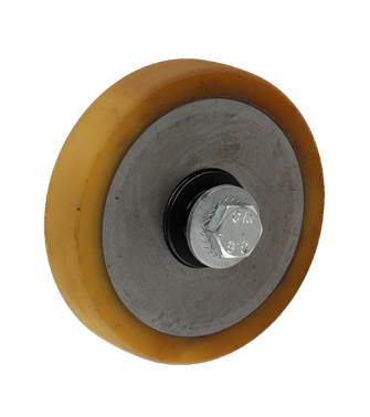 Styrrulle, D=100/15x20mm, med axel, för FK1-6 rullställ med 1 steg