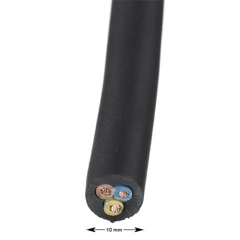 Kabel, 3G1.5, gummi, färgmärkt