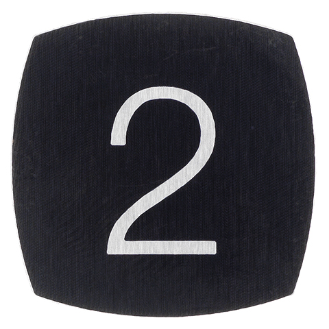 Tryckbricka, KONE-M, slät, ''2''