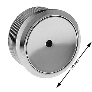 Knapp, vandalsäker, Otis 2000, MCS220/310, röd LED, blank