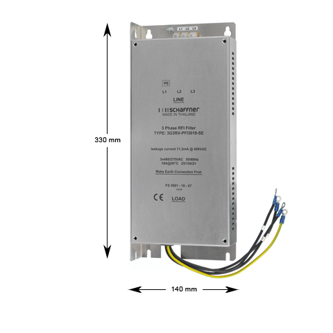EMC filter, L7, 4.0-5.5kW, Max 18A