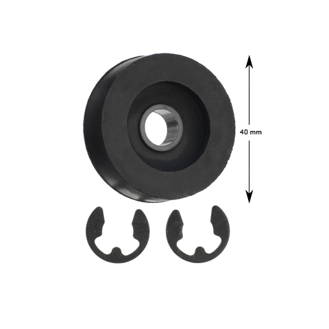 Låsrulle, BKG/Bunse Mathiss, ø40/10x12mm