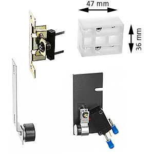 Karmkontakt, KO-30-MKM, med magnet, Höger
