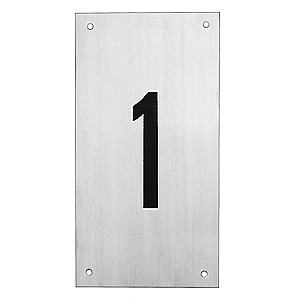 Tryckplåt, aluminium, med symbol ''0''