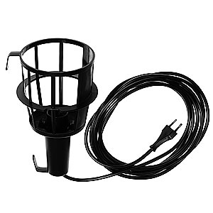 Sladdlampa, plast, med 5m kabel