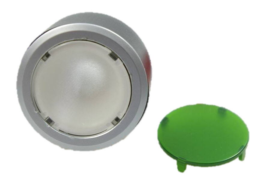Knapptrycke, Bunse CTL, grön, utan kontaktdel