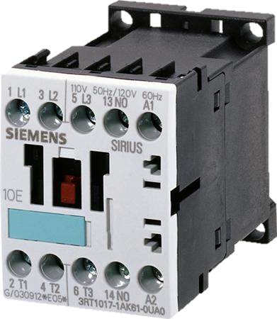 Kontaktor, Siemens, 3RT2015-2AF02, 110VAC, 7A, 3kW, 3NO+1NC