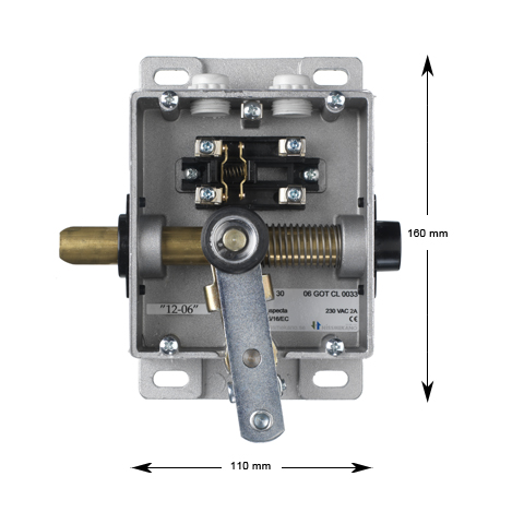 Karmlås, LO-30-AU-SL-H, trekantsöppning, halvrulle