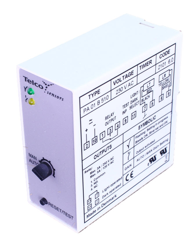 Fotocell, Telco, PA01B510, 230VAC, 1 kanal, endast förstärkare