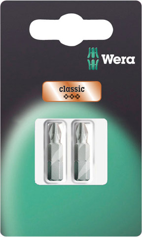 Bits, Wera, Ph 2, 25mm (2-pack)