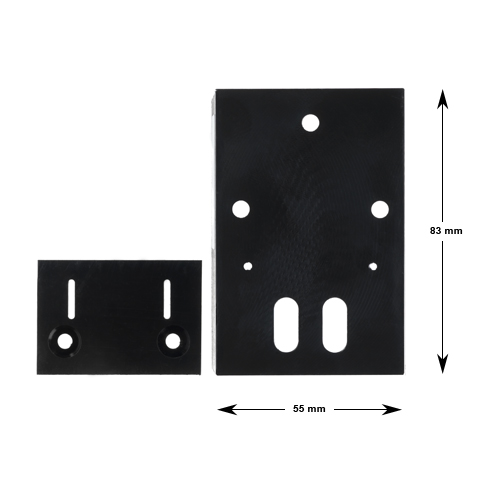 Adapter A för Karmkontakt Titan/Trier/Siemens, 83x55x40mm