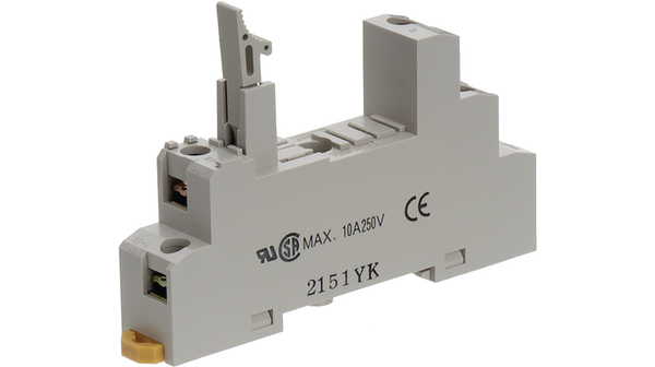 Reläsockel, Omron, 1-pol printrelä, med låsarm