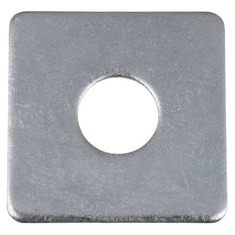 Fyrkantsbricka förzinkat, ø17,5x50x5mm, för M16