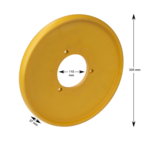 Baxratt, Montanari, ø360/110mm, plast, utan nav