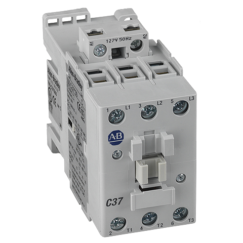 Kontaktor, Allen Bradley, 100-C37, 127VAC, 37A, 3NO